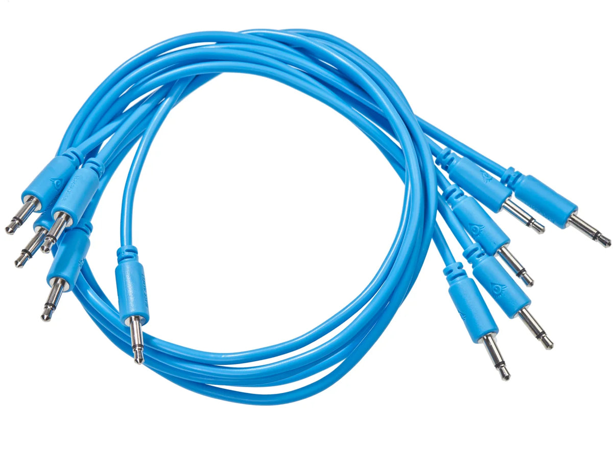 Black Market Modular Patch Cables – 75cm Mono (Set of 5, Various Colours)