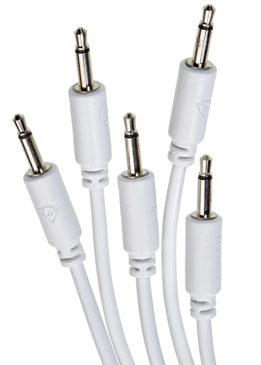 Black Market Modular Patch Cables – 25cm Mono (Set of 5, Various Colours)