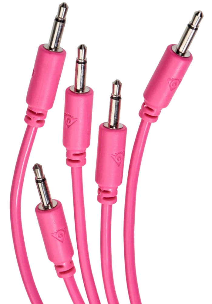 Black Market Modular Patch Cables – 75cm Mono (Set of 5, Various Colours)