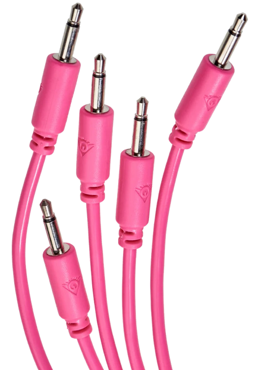 Black Market Modular Patch Cables – 75cm Mono (Set of 5, Various Colours)
