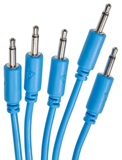 Black Market Modular Patch Cables – 50cm Mono (Set of 5, Various Colours)