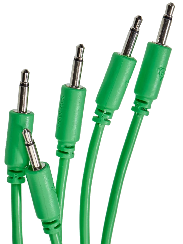 Black Market Modular Patch Cables – 150cm Length (Set of 5, Various Colours)