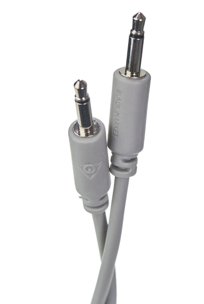 Black Market Modular Patch Cables – 50cm Mono (Set of 5, Various Colours)