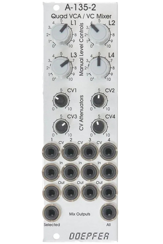Doepfer - A-135-2 Mini Quad VCA / Mixer (Silver)