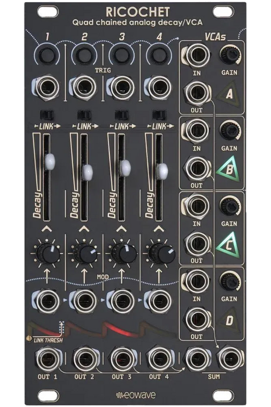 eowave Ricochet Quad Linked envelopes/VCAs