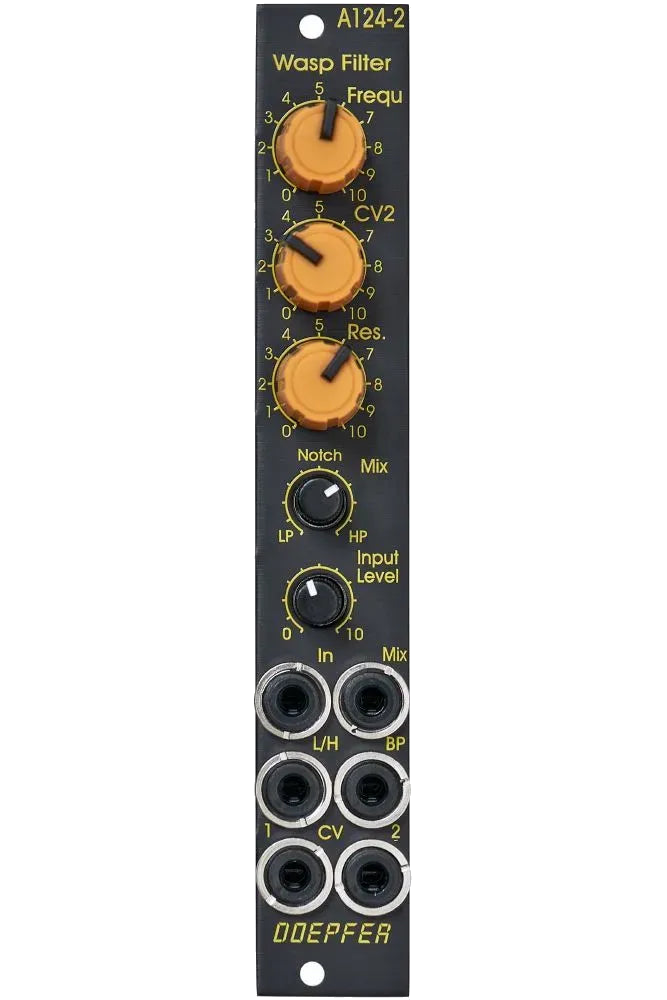 Doepfer - A-124-2SE Wasp Filter SE Black/Yellow (Slim Line)