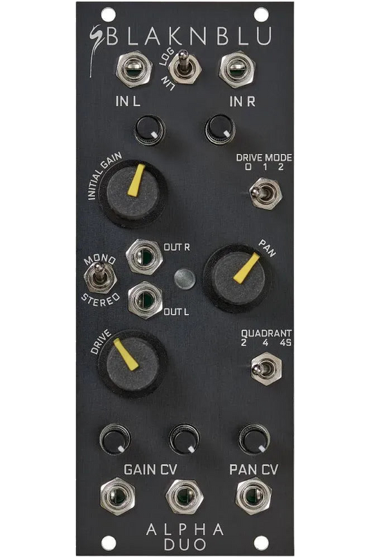 BlaknBlu Alpha Duo – Dual VCA With Overdrive, Ring Mod, and Stereo Control