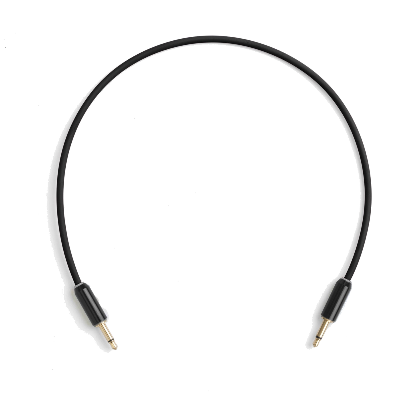 myVolts Candycord Halo CV Patch Cables 2x30cm - Liquorice Black (LED-Illuminated)