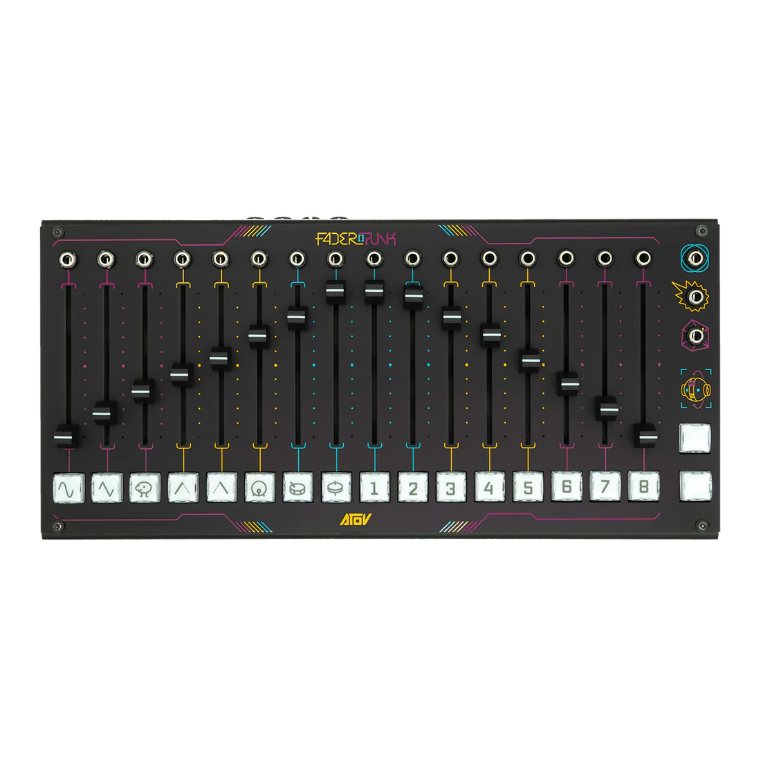 AtoV Faderpunk – 16-Channel Modulation Controller for Modular, MIDI & Desktop