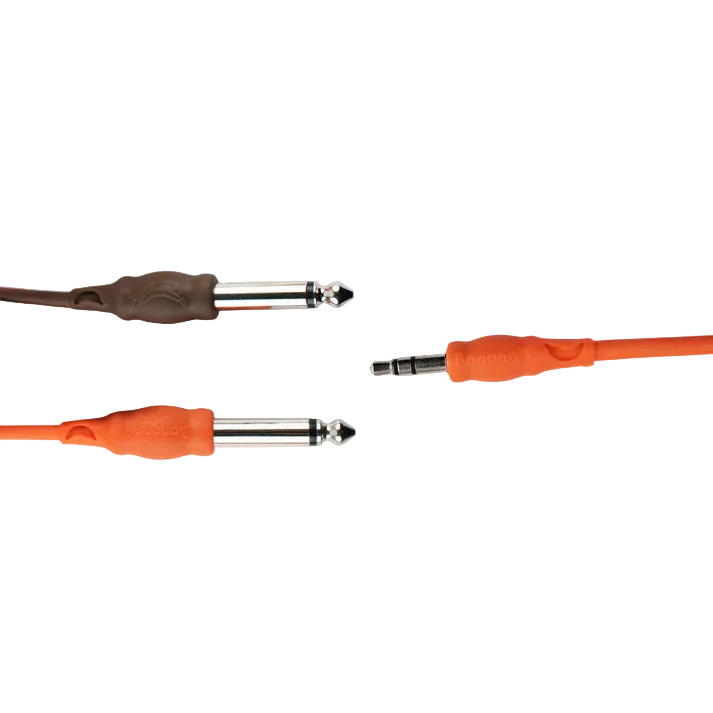 3.5mm stereo to 2x 6.3mm Mono Y Adapter Cable