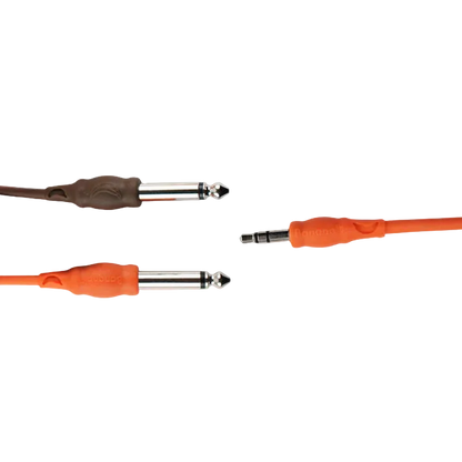 3.5mm stereo to 2x 6.3mm Mono Y Adapter Cable