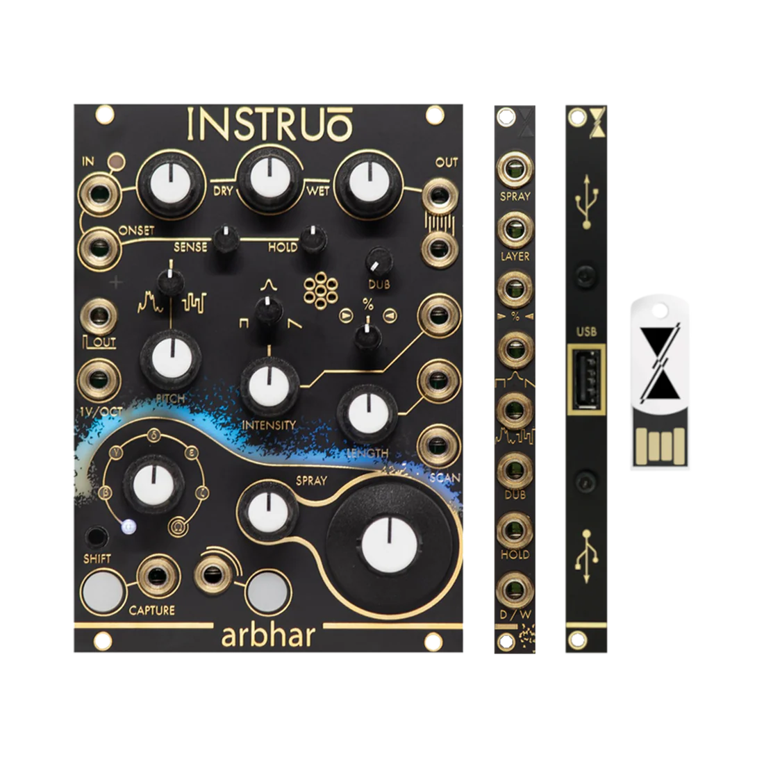 Instruō Arbhar (v2.0 + USB Expander) – Granular Processor