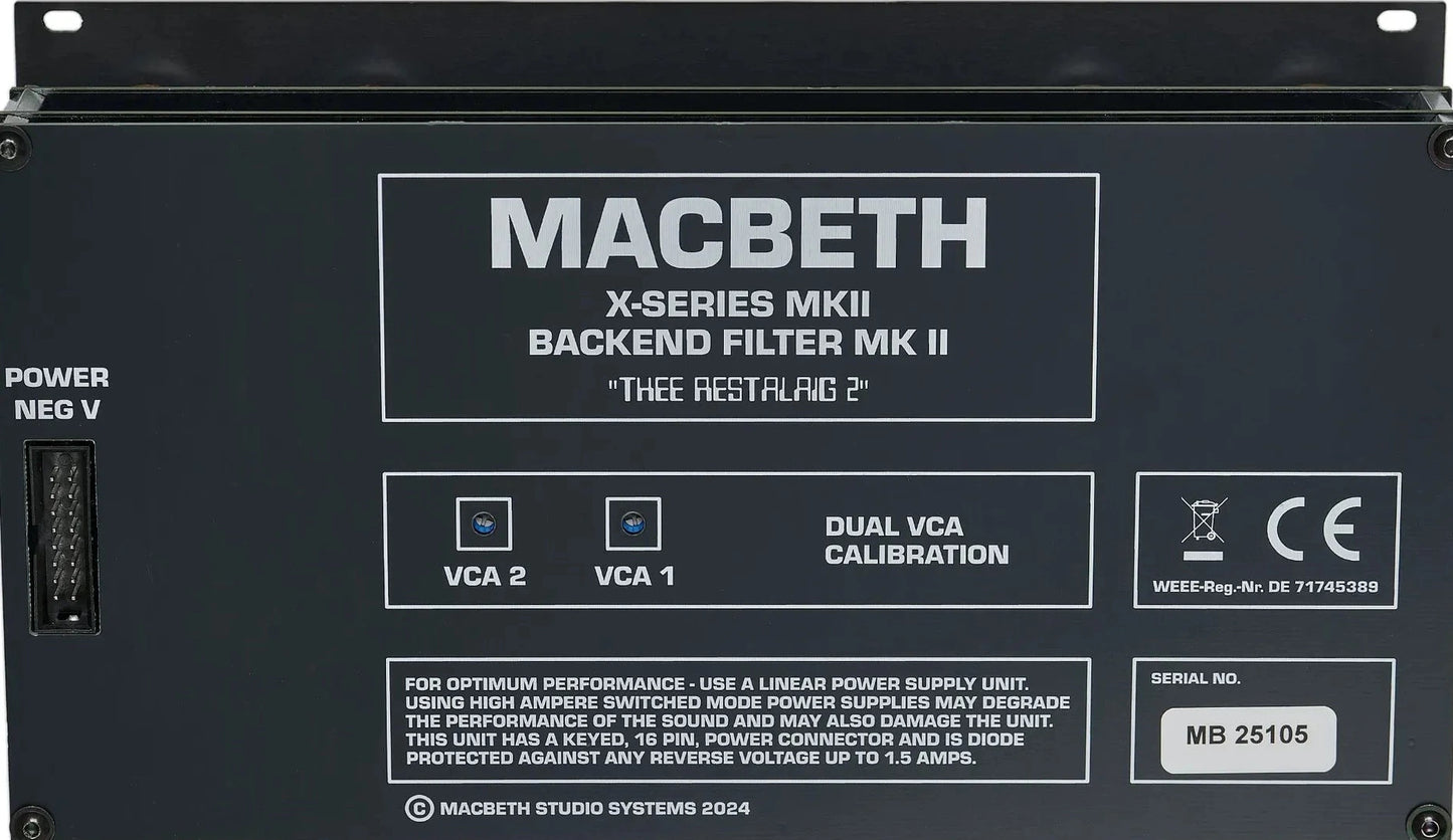 Macbeth - X-Series Mk2 Backend Filter