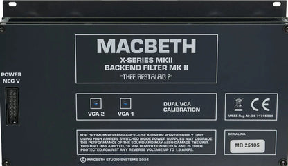 Macbeth - X-Series Mk2 Backend Filter