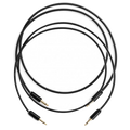 myVolts Candycord Halo CV Patch Cables 2x50cm - Liquorice Black (LED-Illuminated)