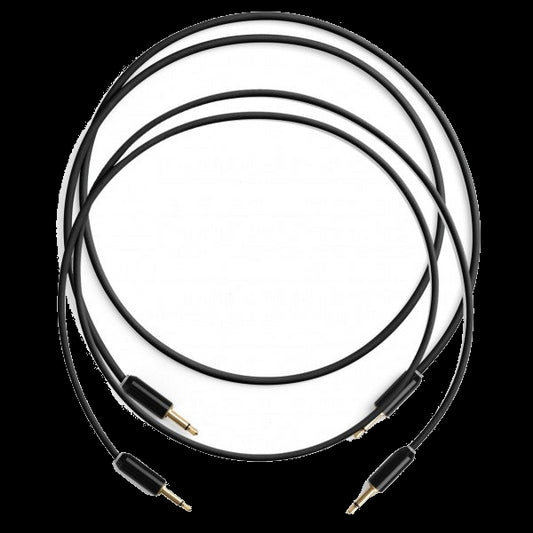 myVolts Candycord Halo CV Patch Cables 2x50cm - Liquorice Black (LED-Illuminated)