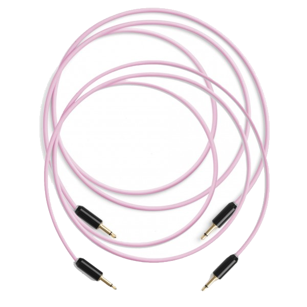 myVolts Candycord Halo CV Patch Cables 2x80cm - Jellybean Purple (LED-Illuminated)